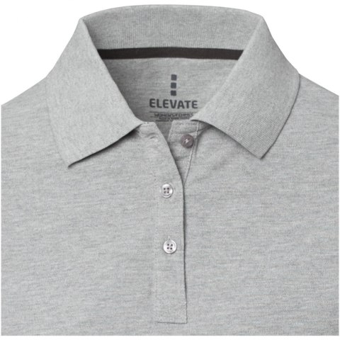 Damskie polo Calgary z krótkim rękawem szary melanż (38081961) Damskie polo Calgary z krótkim rękawem szary melanż (38081961)