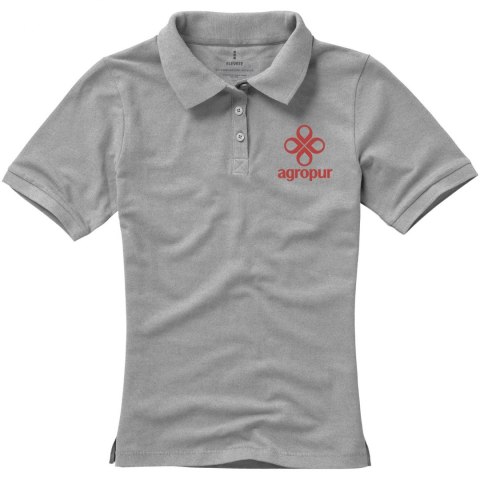 Damskie polo Calgary z krótkim rękawem szary melanż (38081965) Damskie polo Calgary z krótkim rękawem szary melanż (38081965)