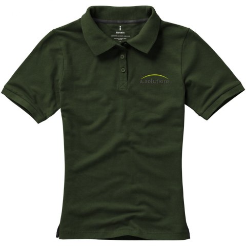 Damskie polo Calgary z krótkim rękawem zieleń wojskowa (38081702) Damskie polo Calgary z krótkim rękawem zieleń wojskowa (38081702)