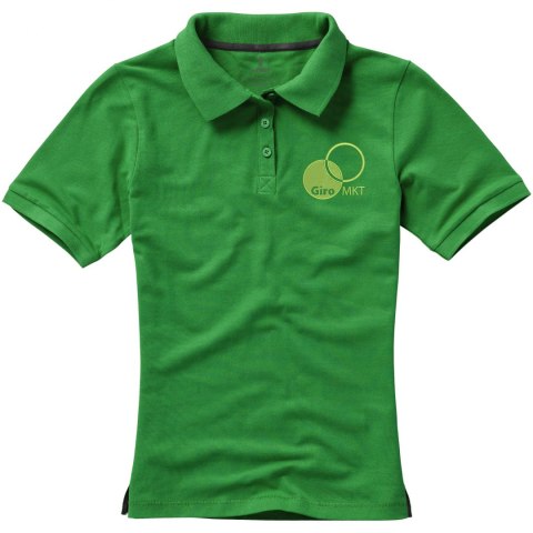 Damskie polo Calgary z krótkim rękawem zielona paproć (38081692) Damskie polo Calgary z krótkim rękawem zielona paproć (38081692)