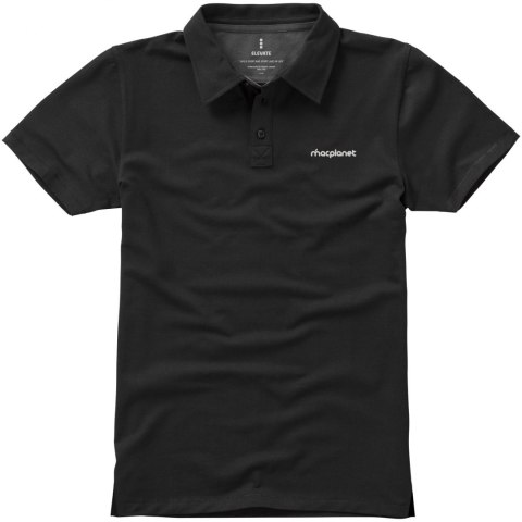 Męskie polo Markham z krótkim rękawem ze stretchu czarny (38084990) Męskie polo Markham z krótkim rękawem ze stretchu czarny (38084990)