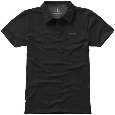 Męskie polo Markham z krótkim rękawem ze stretchu czarny (38084994) Męskie polo Markham z krótkim rękawem ze stretchu czarny (38084994)