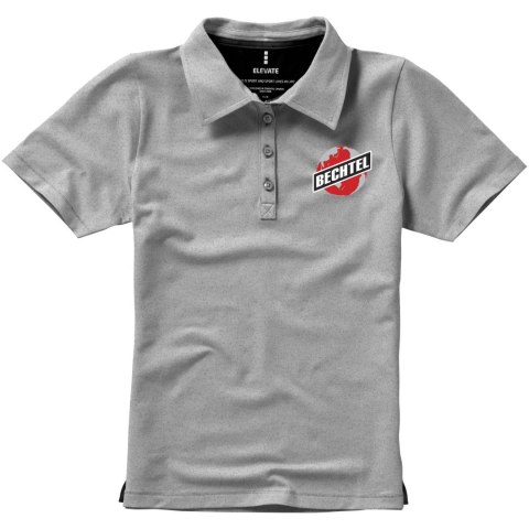 Damskie polo Markham z krótkim rękawem ze stretchu szary melanż (38085960) Damskie polo Markham z krótkim rękawem ze stretchu szary melanż (38085960)