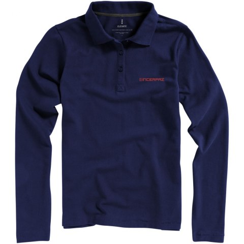 Damskie polo Oakville z długim rękawem granatowy (38087495) Damskie polo Oakville z długim rękawem granatowy (38087495)