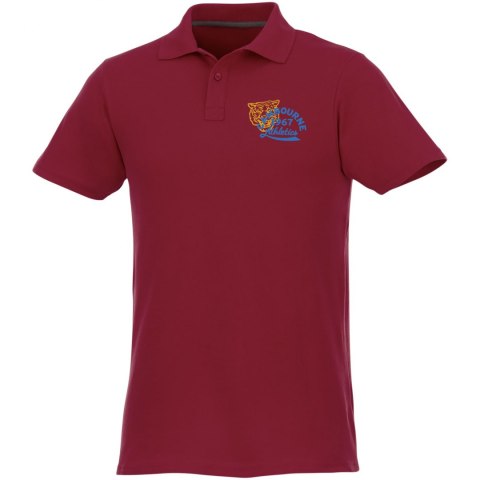Helios - koszulka męska polo z krótkim rękawem bordo (38106242) Helios - koszulka męska polo z krótkim rękawem bordo (38106242)