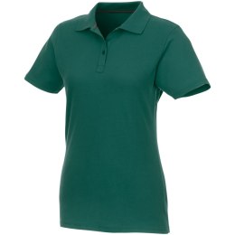 Helios - koszulka damska polo z krótkim rękawem leśny zielony (38107602)