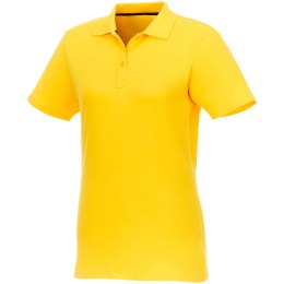 Helios - koszulka damska polo z krótkim rękawem żółty (38107100)