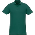 Helios - koszulka męska polo z krótkim rękawem leśny zielony (38106600)