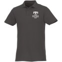 Helios - koszulka męska polo z krótkim rękawem szary sztormowy (38106892)