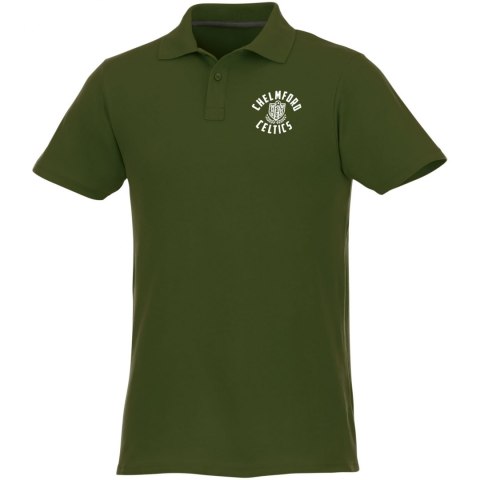 Helios - koszulka męska polo z krótkim rękawem zieleń wojskowa (38106700) Helios - koszulka męska polo z krótkim rękawem zieleń wojskowa (38106700)