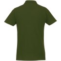 Helios - koszulka męska polo z krótkim rękawem zieleń wojskowa (38106703)