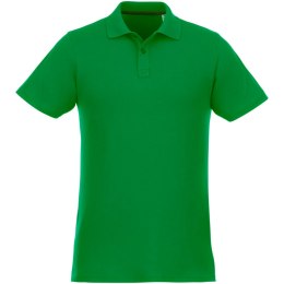 Helios - koszulka męska polo z krótkim rękawem zielona paproć (38106690)