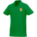Helios - koszulka męska polo z krótkim rękawem zielona paproć (38106693)
