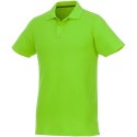 Helios - koszulka męska polo z krótkim rękawem zielone jabłuszko (38106682)