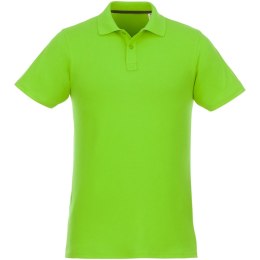 Helios - koszulka męska polo z krótkim rękawem zielone jabłuszko (38106686)
