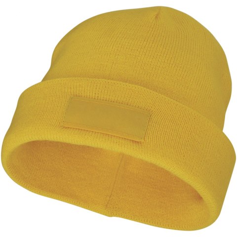 Czapka typu beanie Boreas z naszywką żółty (38676100)