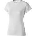 Damski T-shirt Niagara z krótkim rękawem z dzianiny Cool Fit odprowadzającej wilgoć biały (39011011)