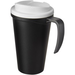 Americano® Grande 350 ml mug with spill-proof lid czarny, biały (21042101)