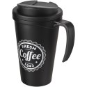 Americano® Grande 350 ml mug with spill-proof lid czarny błyszczący, czarny (21042100)