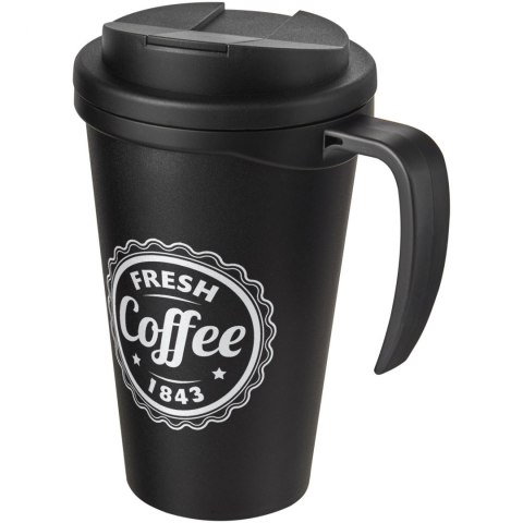 Americano® Grande 350 ml mug with spill-proof lid czarny błyszczący, czarny (21042100) Americano® Grande 350 ml mug with spill-proof lid czarny błyszczący, czarny (21042100)