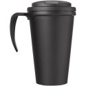 Americano® Grande 350 ml mug with spill-proof lid czarny błyszczący, czarny (21042100)