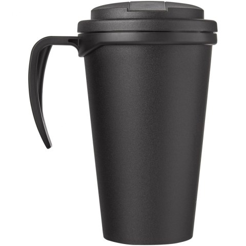 Americano® Grande 350 ml mug with spill-proof lid czarny błyszczący, czarny (21042100) Americano® Grande 350 ml mug with spill-proof lid czarny błyszczący, czarny (21042100)