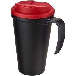 Americano® Grande 350 ml mug with spill-proof lid czarny, czerwony (21042102)