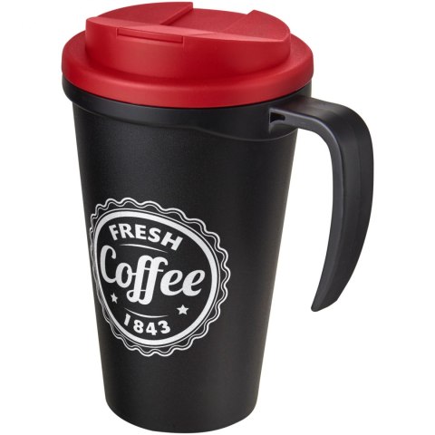 Americano® Grande 350 ml mug with spill-proof lid czarny, czerwony (21042102) Americano® Grande 350 ml mug with spill-proof lid czarny, czerwony (21042102)