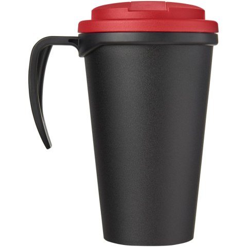Americano® Grande 350 ml mug with spill-proof lid czarny, czerwony (21042102) Americano® Grande 350 ml mug with spill-proof lid czarny, czerwony (21042102)