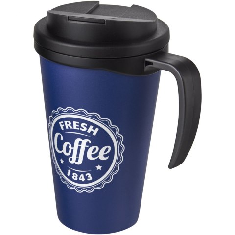 Americano® Grande 350 ml mug with spill-proof lid niebieski, czarny (21042103) Americano® Grande 350 ml mug with spill-proof lid niebieski, czarny (21042103)