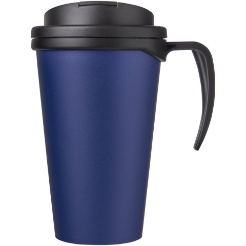 Americano® Grande 350 ml mug with spill-proof lid niebieski, czarny (21042103) Americano® Grande 350 ml mug with spill-proof lid niebieski, czarny (21042103)