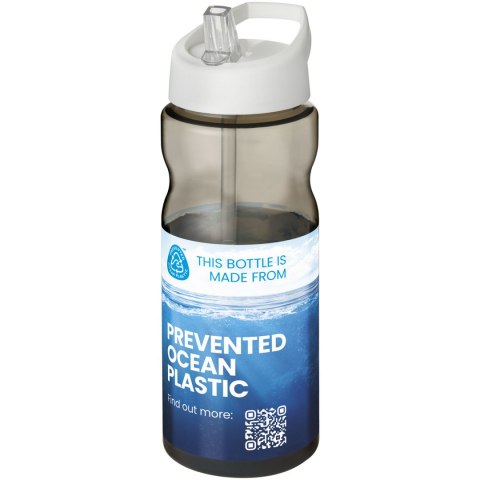 Bidon H2O Eco o pojemności 650 ml z wieczkiem z dzióbkiem ciemnografitowy, biały (21009901) Bidon H2O Eco o pojemności 650 ml z wieczkiem z dzióbkiem ciemnografitowy, biały (21009901)
