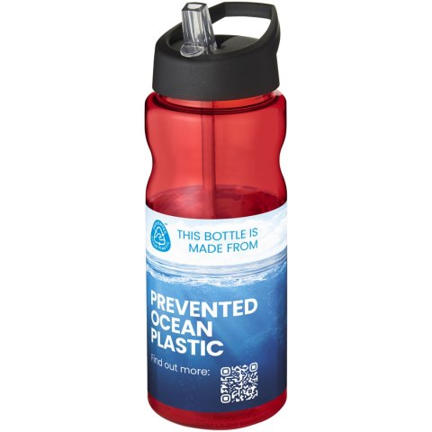 Bidon H2O Eco o pojemności 650 ml z wieczkiem z dzióbkiem czerwony, czarny (21009910) Bidon H2O Eco o pojemności 650 ml z wieczkiem z dzióbkiem czerwony, czarny (21009910)