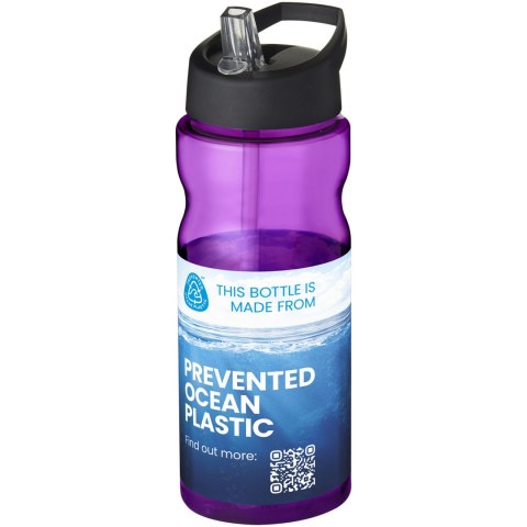Bidon H2O Eco o pojemności 650 ml z wieczkiem z dzióbkiem fioletowy, czarny (21009913) Bidon H2O Eco o pojemności 650 ml z wieczkiem z dzióbkiem fioletowy, czarny (21009913)