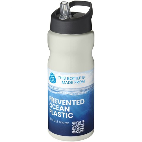 Bidon H2O Eco o pojemności 650 ml z wieczkiem z dzióbkiem kość słoniowa, czarny (21009914) Bidon H2O Eco o pojemności 650 ml z wieczkiem z dzióbkiem kość słoniowa, czarny (21009914)