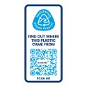 Bidon H2O Eco o pojemności 650 ml z wieczkiem z dzióbkiem kość słoniowa, czarny (21009914)