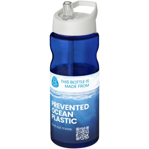 Bidon H2O Eco o pojemności 650 ml z wieczkiem z dzióbkiem niebieski, biały (21009903) Bidon H2O Eco o pojemności 650 ml z wieczkiem z dzióbkiem niebieski, biały (21009903)
