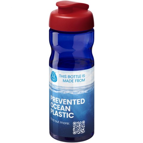 Bidon H2O Eco o pojemności 650 ml z wieczkiem zaciskowym błękit królewski, czerwony (21009714) Bidon H2O Eco o pojemności 650 ml z wieczkiem zaciskowym błękit królewski, czerwony (21009714)
