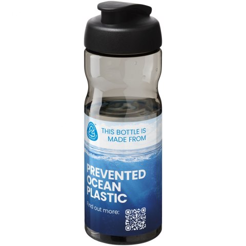 Bidon H2O Eco o pojemności 650 ml z wieczkiem zaciskowym charcoal, czarny (21009700) Bidon H2O Eco o pojemności 650 ml z wieczkiem zaciskowym charcoal, czarny (21009700)