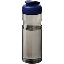 Bidon H2O Eco o pojemności 650 ml z wieczkiem zaciskowym ciemnografitowy, błękit królewski (21009702)