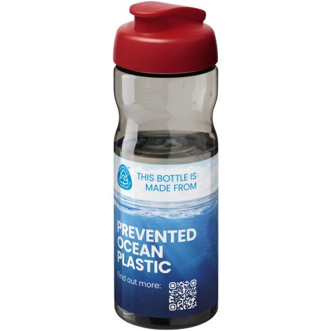 Bidon H2O Eco o pojemności 650 ml z wieczkiem zaciskowym ciemnografitowy, czerwony (21009703) Bidon H2O Eco o pojemności 650 ml z wieczkiem zaciskowym ciemnografitowy, czerwony (21009703)