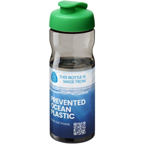 Bidon H2O Eco o pojemności 650 ml z wieczkiem zaciskowym ciemnografitowy, jasnozielony (21009706) Bidon H2O Eco o pojemności 650 ml z wieczkiem zaciskowym ciemnografitowy, jasnozielony (21009706)