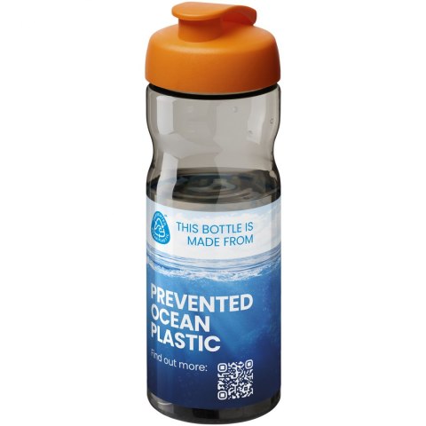 Bidon H2O Eco o pojemności 650 ml z wieczkiem zaciskowym ciemnografitowy, pomarańczowy (21009707) Bidon H2O Eco o pojemności 650 ml z wieczkiem zaciskowym ciemnografitowy, pomarańczowy (21009707)