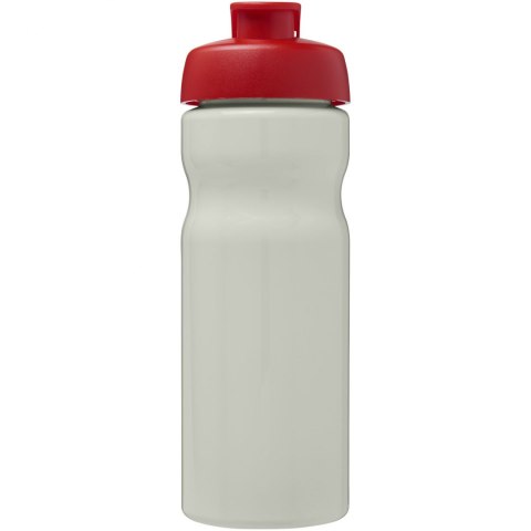 Bidon H2O Eco o pojemności 650 ml z wieczkiem zaciskowym kość słoniowa, czerwony (21009721) Bidon H2O Eco o pojemności 650 ml z wieczkiem zaciskowym kość słoniowa, czerwony (21009721)