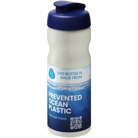 Bidon H2O Eco o pojemności 650 ml z wieczkiem zaciskowym kość słoniowa, niebieski (21009722) Bidon H2O Eco o pojemności 650 ml z wieczkiem zaciskowym kość słoniowa, niebieski (21009722)