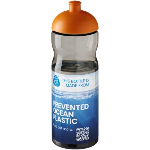 Bidon H2O Eco o pojemności 650 ml z wypukłym wieczkiem ciemnografitowy, pomarańczowy (21009807) Bidon H2O Eco o pojemności 650 ml z wypukłym wieczkiem ciemnografitowy, pomarańczowy (21009807)