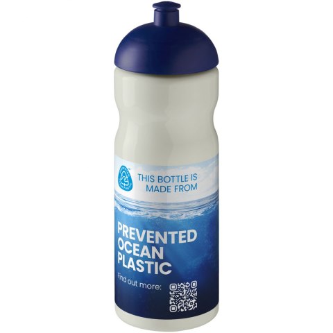 Bidon H2O Eco o pojemności 650 ml z wypukłym wieczkiem kość słoniowa, niebieski (21009840) Bidon H2O Eco o pojemności 650 ml z wypukłym wieczkiem kość słoniowa, niebieski (21009840)
