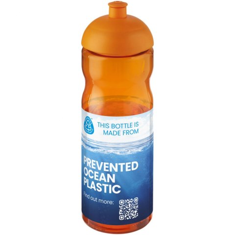 Bidon H2O Eco o pojemności 650 ml z wypukłym wieczkiem pomarańczowy (21009831) Bidon H2O Eco o pojemności 650 ml z wypukłym wieczkiem pomarańczowy (21009831)