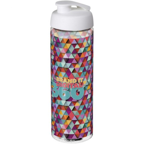Bidon H2O Vibe o pojemności 850 ml z otwieranym wieczkiem przezroczysty, biały (21009401) Bidon H2O Vibe o pojemności 850 ml z otwieranym wieczkiem przezroczysty, biały (21009401)