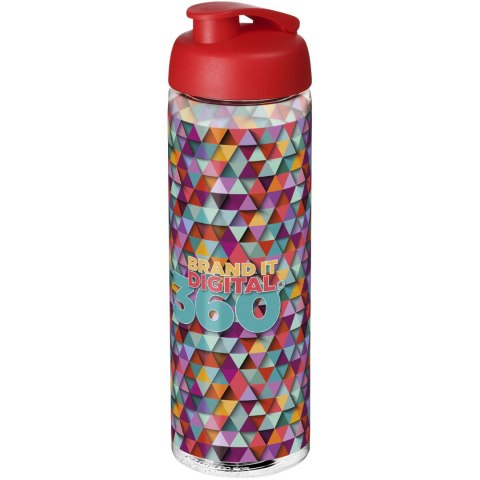 Bidon H2O Vibe o pojemności 850 ml z otwieranym wieczkiem przezroczysty, czerwony (21009403) Bidon H2O Vibe o pojemności 850 ml z otwieranym wieczkiem przezroczysty, czerwony (21009403)